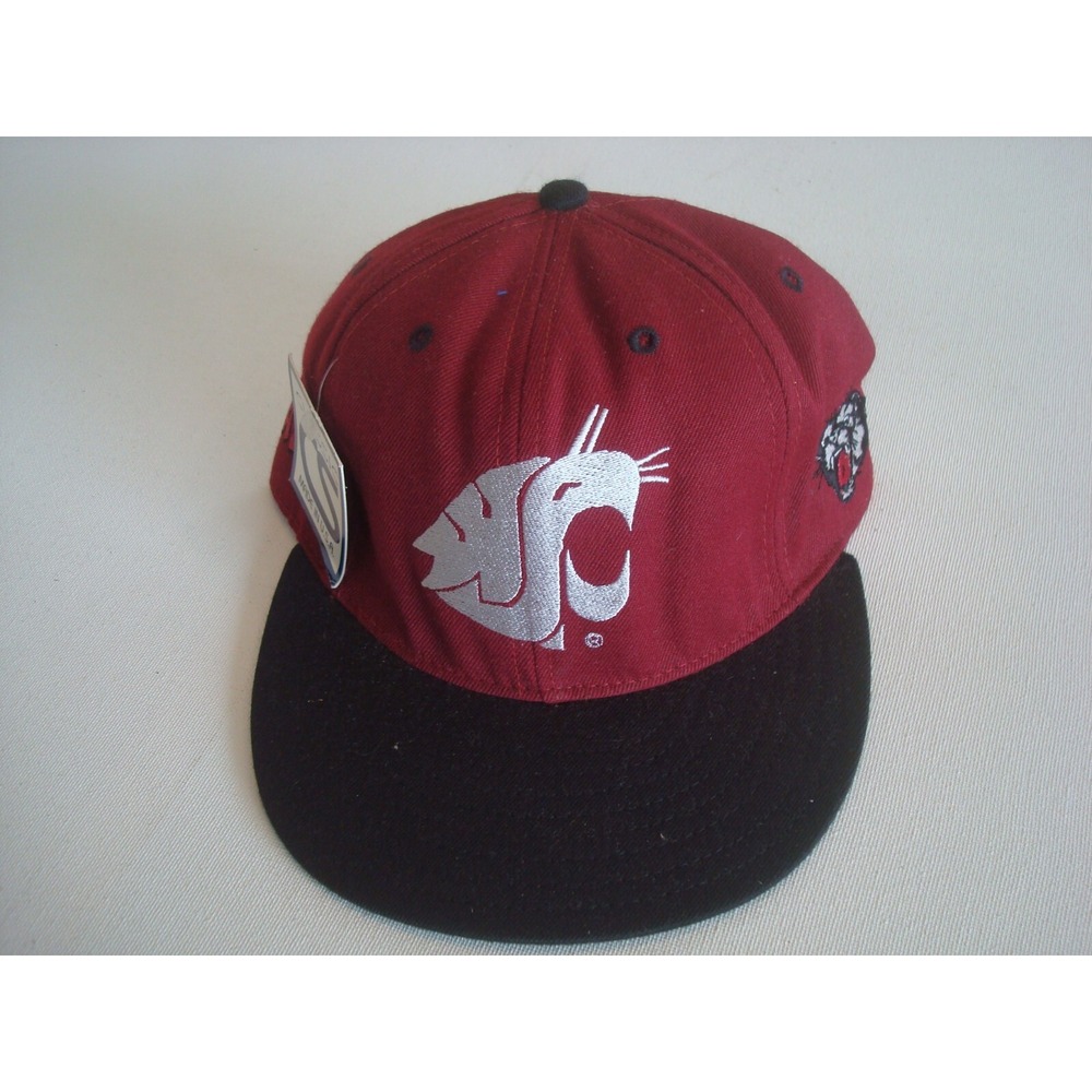 WASHINGTON STATE COUGARS FITTED SZ 7 3/8 BEACH GOLF DEADSTOCK HAT CAP VINTAGE P3